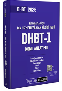 Pegem Yayınları 2026 Din Hizmetleri Alan Bilgisi Testi DHBT-1 Konu Anlatımlı