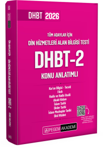Pegem Yayınları 2026 Din Hizmetleri Alan Bilgisi Testi DHBT-2 Konu Anlatımlı