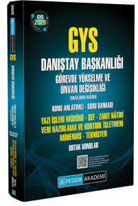 Pegem Yayınları 2026 GYS Danıştay Başkanlığı Görevde Yükselme Sınavlarına Hazırlık Konu Anlatımlı Soru Bankası Ortak Konular