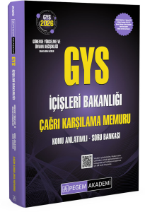 Pegem Yayınları 2026 GYS İçişleri Bakanlığı Çağrı Karşılama Memuru Konu Anlatımlı Soru Bankası
