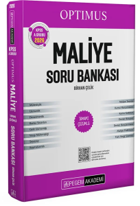 Pegem Yayınları 2026 KPSS A Grubu Optimus Maliye Soru Bankası Çözümlü