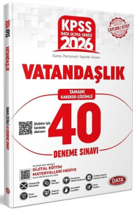 Data Yayınları 2026 KPSS Ultra Serisi Vatandaşlık 40 Deneme Sınavı