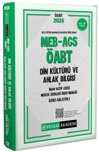 ​Pegem Yayınları 2026 MEB AGS ÖABT Din Kültürü ve Ahlak Bilgisi-İmam Hatip Lisesi Mes.Lisesi Öğr. Konu Anlatımlı