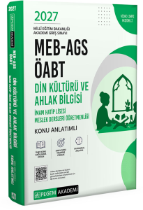 Pegem Yayınları 2027 MEB AGS - ÖABT Din Kültürü ve Ahlak Bilgisi ve İmam Hatip Lisesi Meslek Dersleri Öğretmenliği Konu Anlatımlı