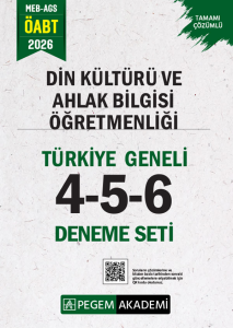 Pegem Yayınları 2026 MEB AGS ÖABT Din Kültürü ve Ahlak Bilgisi Öğretmenliği Tamamı Çözümlü Türkiye Geneli 4-5-6 (3'lü Deneme Seti)