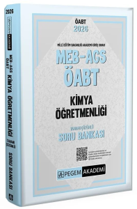 Pegem Yayınları 2026 MEB AGS ÖABT Kimya Öğretmenliği Tamamı Çözümlü Soru Bankası