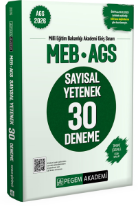Pegem Yayınları 2026 MEB AGS Sayısal Yetenek 30 Deneme Tamamı Çözümlü