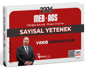 Hoca Kafası Yayınları 2026 MEB-AGS Sayısal Yetenek Video Ders Notları