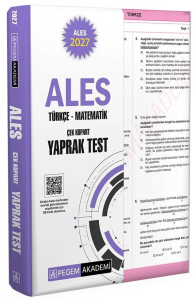Pegem Yayınları 2027 ALES Çek Kopart Yaprak Test