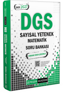 Pegem Yayınları 2027 DGS Sayısal Yetenek Matematik Tamamı Video Çözümlü Soru Bankası