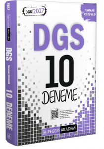Pegem Yayınları 2027 DGS Tamamı Çözümlü 10 Deneme