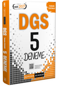 Pegem Yayınları 2027 DGS Tamamı Çözümlü 5 Deneme