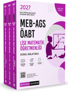 Pegem Yayınları 2027 MEB AGS ÖABT Lise Matematik Öğretmenliği Konu Anlatımlı (3 kitap)