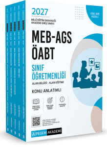 Pegem Yayınları 2027 MEB AGS ÖABT Sınıf Öğretmenliği Alan Bilgisi - Alan Eğitimi Konu Anlatımlı Set (5 Kitap)