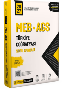 Pegem Yayınları 2027 MEB AGS Türkiye Coğrafyası Tamamı Çözümlü Soru Bankası