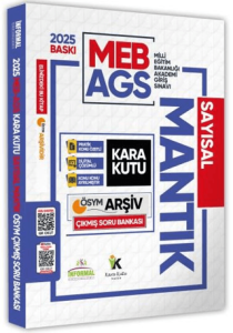 Kara Kuru Yayınları 2025 MEB-AGS Sayısal Mantık Kara Kutu ÖSYM Çıkmış Soru Bankası Konu Özetli Video/PDF Çözümlü