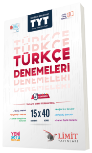 Limit Yayınları TYT Türkçe 15x40 Denemeleri