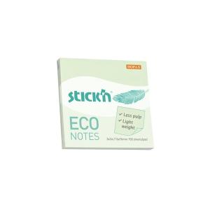 Hopax Stıckn Yapışkanlı Not Kağıdı 100 YP 76x76 Eco Pastel Yeşil