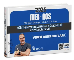 Hoca Kafası Yayınları 2026 MEB-AGS Eğitimin Temelleri ve Türk Milli Eğitim Sistemi Video Ders Notları