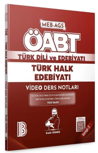 Benim Hocam Yayınları ÖABT MEB-AGS Türk Dili ve Edebiyatı Türk Halk Edebiyatı Video Ders Notları Bengi-3