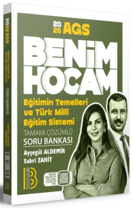 Benim Hocam Yayınları 2026 MEB AGS Eğitimin Temelleri ve Türk Milli Eğitim Sistemi Tamamı Çözümlü Soru Bankası