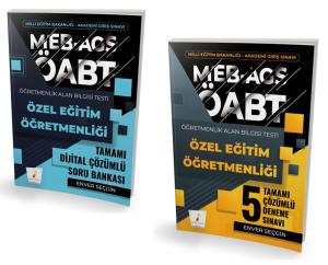 Pelikan Yayınları 2026 MEB-AGS ÖABT Özel Eğitim Öğretmenliği Tamamı Çözümlü Soru Bankası ve Özel Eğitim Öğretmenliği Tamamı Çözümlü 5 Deneme Sınavı İkili Set