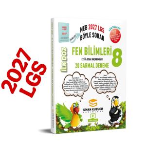 Sinan Kuzucu Yayınları 2027 8. Sınıf Fen Bilimleri İlk Doz 20 Sarmal Deneme