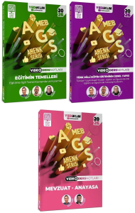 Yediiklim Yayınları 2026 MEB AGS Ahenk Serisi Eğitimin Temelleri-Eğitim Sisteminin Genel Yapısı-Mevzuat Anayasa Video Ders Notları Seti 3