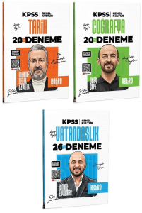 Retro Yayıncılık 2026 KPSS Tarih Coğrafya Vatandaşlık 66 Deneme 3'lü Set