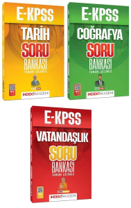 İndeks Akademi 2026 EKPSS Tarih Coğrafya Vatandaşlık Soru Bankası 3'lü Set