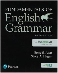 Pearson Fundamentals of English Grammar 5th ed. with MyEnglishLab access code inside