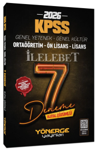 Yönerge Yayınları 2026 KPSS Genel Yetenek Genel Kültür İlelebet 7 Deneme Çözümlü