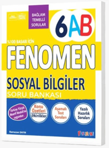 Fenomen Okul Yayınları 6. Sınıf Sosyal Bilgiler Soru Bankası