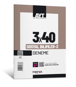 Marka Yayınları 2024 AYT Sosyal Bilimler 2 3x40 Deneme