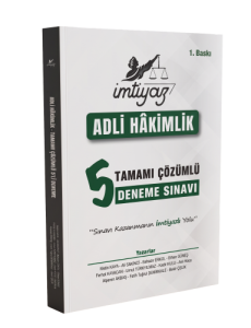 İmtiyaz Yayıncılık 2026 Adli Hakimlik Tamamı Çözümlü 5 Deneme