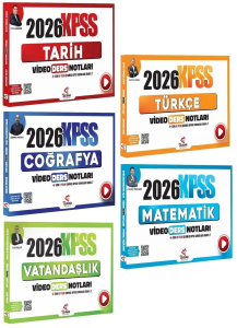 Tekrar Akademi 2026 KPSS Genel Yetenek Genel Kültür Video Ders Notları 5'li Set
