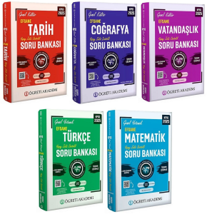 Öğreti Akademi 2025 KPSS Genel Yetenek Genel Kültür Efsane Soru Bankası 5'li Set