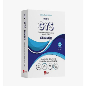 Akfon Yayınları 2025 GYS Gümrük Görevde Yükselme Sınavlarına Hazırlık Kitabı