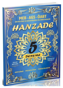 Tahayyül Yayınları ÖABT MEB-AGS Din Kültürü ve Ahlak Bilgisi Hanzade 5 Deneme Çözümlü