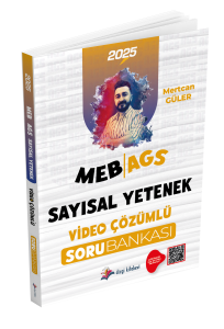Dizgi Kitap Yayınları 2025 MEB AGS Sayısal Yetenek Tamamı Video Çözümlü Soru Bankası