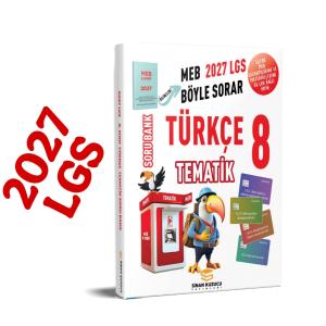 Sinan Kuzucu Yayınları 2027 8. Sınıf Tematik Türkçe Soru Bankası