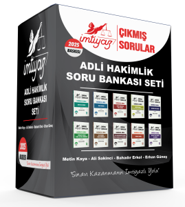 İMTİYAZ 2025 Adli Hakimlik Çıkmış Sorular Seti