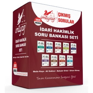 İMTİYAZ 2025 İdari Hakimlik Çıkmış Soru Seti