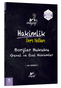 İMTİYAZ 2026 Hakimlik Borçlar Hukuku (Genel Hükümler-Özel Hükümler) Ders Notları