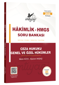 İMTİYAZ Ceza Hukuku (Genel Hükümler - Özel Hükümler) Soru Bankası