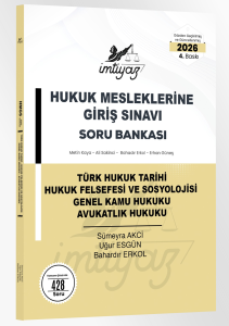 İMTİYAZ 2026 HMGS Türk Hukuk Tarihi Hukuk Felsefesi ve Sosyolojisi Genel Kamu Hukuku Avukatlık Hukuku Soru Bankası