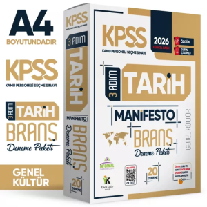 İnformal Yayınları 2026 KPSS Genel Kültür 3 Adım Tarih Manifesto Dijital Çözümlü 20li Branş Denemesi