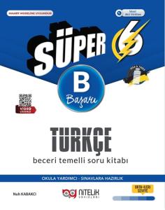 Nitelik Yayınları 6. Sınıf Süper  Türkçe (B) Soru Kitabı Beceri Temelli