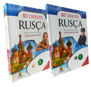 80 Derste Temel Seviyede Rusça Öğrenim Kitabı 2 Cilt