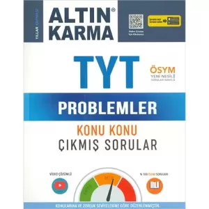KELEPİR Altın Karma 2021 TYT Problemler Konu Konu Çıkmış Sorular (Kolay-Orta-Zor)